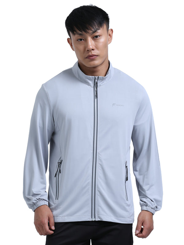FabSports Men's UPF 50+ Sun Protection Jacket – Lightweight, Full