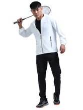 Load image into Gallery viewer, FabSports Men&#39;s UPF 50+ Sun Protection Jacket – Lightweight, Full Zip Summer Jacket with Quick-Dry Fabric, Reflective Strips &amp; Pockets – Ideal for Outdoor Activities
