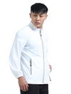 FabSports Men's UPF 50+ Sun Protection Jacket – Lightweight, Full Zip Summer Jacket with Quick-Dry Fabric, Reflective Strips & Pockets – Ideal for Outdoor Activities