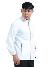 Load image into Gallery viewer, FabSports Men&#39;s UPF 50+ Sun Protection Jacket – Lightweight, Full Zip Summer Jacket with Quick-Dry Fabric, Reflective Strips &amp; Pockets – Ideal for Outdoor Activities
