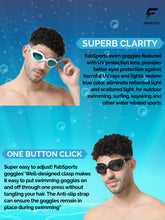 Load image into Gallery viewer, FabSports Anti-Fog &amp; Anti-UV Unisex Blue Swim Goggles
