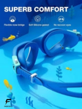 Load image into Gallery viewer, FabSports Kids Anti-fog &amp; Anti UV Swimming Goggles with Box
