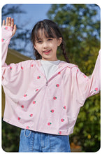 Load image into Gallery viewer, FabSports Kids Sun Protection Jacket – UPF 50+ Lightweight Hooded Jacket for Boys &amp; Girls - Age 5 to 10 years, Breathable Fabric, UV Protection, Zipper Closure, Ideal for Outdoor &amp; Everyday Wear, Pink
