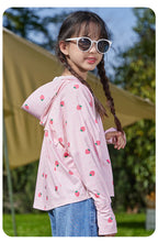 Load image into Gallery viewer, FabSports Kids Sun Protection Jacket – UPF 50+ Lightweight Hooded Jacket for Boys &amp; Girls - Age 5 to 10 years, Breathable Fabric, UV Protection, Zipper Closure, Ideal for Outdoor &amp; Everyday Wear, Pink
