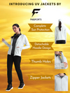 FabSports UV SunScreen Lightweight Grey Jacket with UPF 50+ For Women