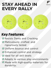 Load image into Gallery viewer, FabSports Pickleball Neon Green Balls, Set of 6
