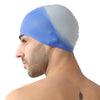 FabSports Unisex Blue Silicone Swim Cap
