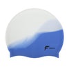 FabSports Unisex Blue Silicone Swim Cap