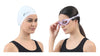 FabSports Adjustable Swim Goggles and Unisex Silicone Swim Cap Combo