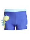 FabSports Kids' Swim Trunks Quick-Dry Boys' Swimming Shorts (Ages 4-6 years) - Dinosaur & Shark Graphic Swimwear with Comfortable Inner Lining - Sizes S-XL,Dark blue