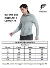 FabSports Men's UV Protection Sun Screen Jacket, Full Zip Sun Protection Clothing, Lightweight with UPF 50+ Protection for Outdoors, with Pockets, Sun Protective Clothing for Men, Grey