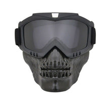 Load image into Gallery viewer, FabSports Black Color Skull Design protective goggles Mask
