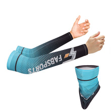 Load image into Gallery viewer, FabSports Cooling Arm Sleeves &amp; Bandana combo for Men &amp; Women with UV Protection, Quick Dry
