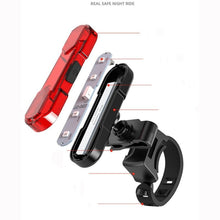 Load image into Gallery viewer, FabSports Red Rechargeable Bike Tail Lights, Cycling Warning Flashlight

