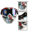 FabSports WhiteRed protective goggles Anti UV Mask