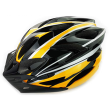 Load image into Gallery viewer, FabSports Yellow Light weight Bicycle / Bike Helmet with flexible padding.
