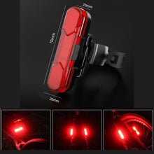 Load image into Gallery viewer, FabSports Red Rechargeable Bike Tail Lights, Cycling Warning Flashlight
