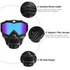 FabSports MultiColor Skull Design protective goggles Mask