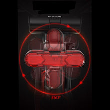 Load image into Gallery viewer, FabSports Red Rechargeable Bike Tail Lights, Cycling Warning Flashlight
