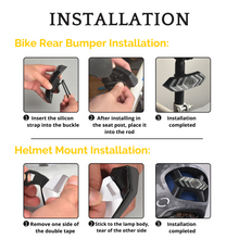 Load image into Gallery viewer, FabSports Helmet Rear light for Bikers / motorcycle for higher night visibilty on Highways
