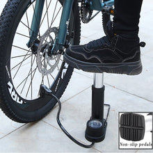 Load image into Gallery viewer, FabSports Portable High Pressure Foot Air Pump with pressure gauge for Cars, Bikes, Bicycles, Balls, Balloons etc
