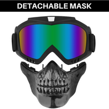 Load image into Gallery viewer, FabSports MultiColor Skull Design protective goggles Mask
