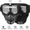 FabSports Clear Transparent Skull Design protective goggles Mask