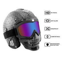 Load image into Gallery viewer, FabSports MultiColor Skull Design protective goggles Mask

