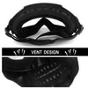 FabSports Clear Transparent Skull Design protective goggles Mask