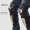 FabSports Pro-X Alloy Stainless Steel Knee & Elbow Guard, Shin Armor Protector