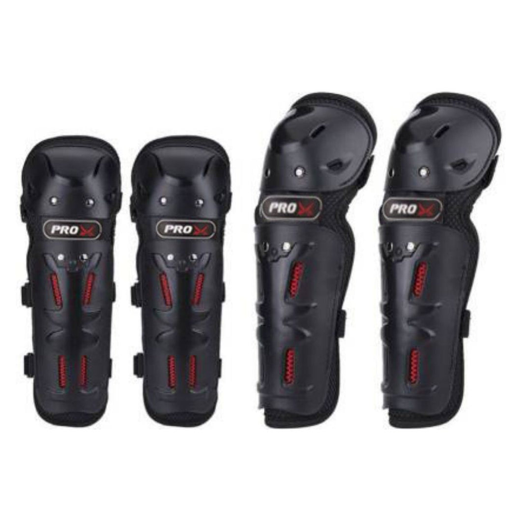 FabSports Pro-X Knee & Elbow Guard, Flexible Adjustable Protector.