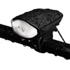 FabSports Waterproof Black Bicycle LED Headlight with Horn