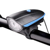 FabSports Waterproof Blue Bicycle LED Headlight with Horn
