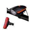 FabSports Orange Head light & Tail light with Horn Combo