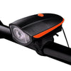 FabSports Waterproof Black Bicycle LED Headlight with Horn