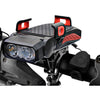 FabSports Red Multi functional Bicycle Headlight, with Phone Holder, Horn & Power Bank
