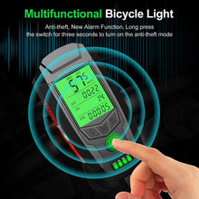 Load image into Gallery viewer, FabSports Bike /Bicycle Lights,USB Rechargeable, Waterproof, Super Bright Front Headlight with 5 Light &amp; Sound Modes(130db)
