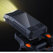 Load image into Gallery viewer, FabSports Bicycle LED Headlight, USB &amp; Solar Rechargeable Bike Light and Waterproof &amp; Easy to install.
