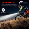FabSports USB Rechargeable Bike Headlight & Tail light Set/combo, Bright, Waterproof LED light