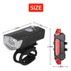 FabSports USB Rechargeable Bike Headlight & Tail light Set/combo, Bright, Waterproof LED light