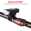 FabSports USB Rechargeable Bike Headlight & Tail light Set/combo, Bright, Waterproof LED light