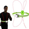 FabSports LED Reflective Running Safety Vest with Front light, 360° High Visibility Reflective Night