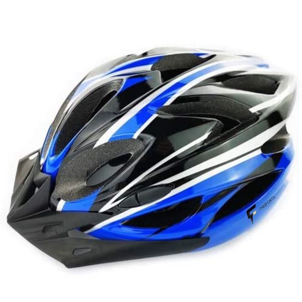 FabSports Black Blue Light weight Bicycle / Bike Helmet with flexible   FABSPORTS INDIA