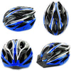 FabSports Black Blue Light weight Bicycle / Bike Helmet with flexible padding.