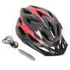FabSports Black Red Light weight Bicycle Helmet with Back Light