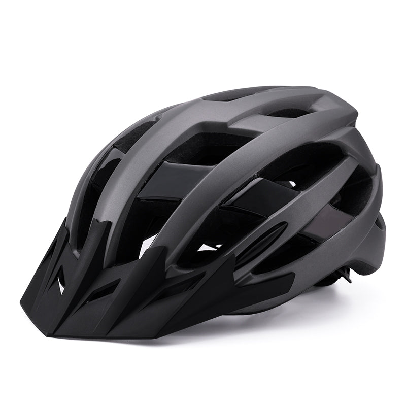 FabSports Matte Finish Adjustable Cycling Helmet for Kids to Adults, Integrally-Molded & light-weight with Detachable Visor