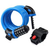 FabSports Bike Lock Cable,4 Feet / 1.2 meter, High Security 5 Digit Resettable Combination Coiling Bicycle Cable Lock for Bicycle Outdoors.