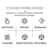 FabSports Universal 2 wheeler Phone Mount, Anti Shake with 360° Rotation mobile holder, fits all smartphones