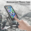 FabSports Waterproof Bicycle Mobile Phone Mount Cell Phone Holder / Cradle Motorcycle- 360° Adjustable, Universal Phone Holder with TPU Touch-Screen
