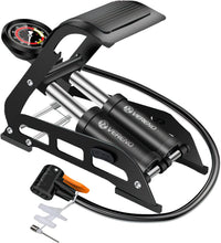 Load image into Gallery viewer, FabSports Double Cylinder Portable Floor Foot Pump | Air Tyre Inflator with 160 PSI Pressure Gauge for | Car Tyres |Bicycle Tyres | Bike Tyres | Motorcycle Tyres | Balls | Balloons
